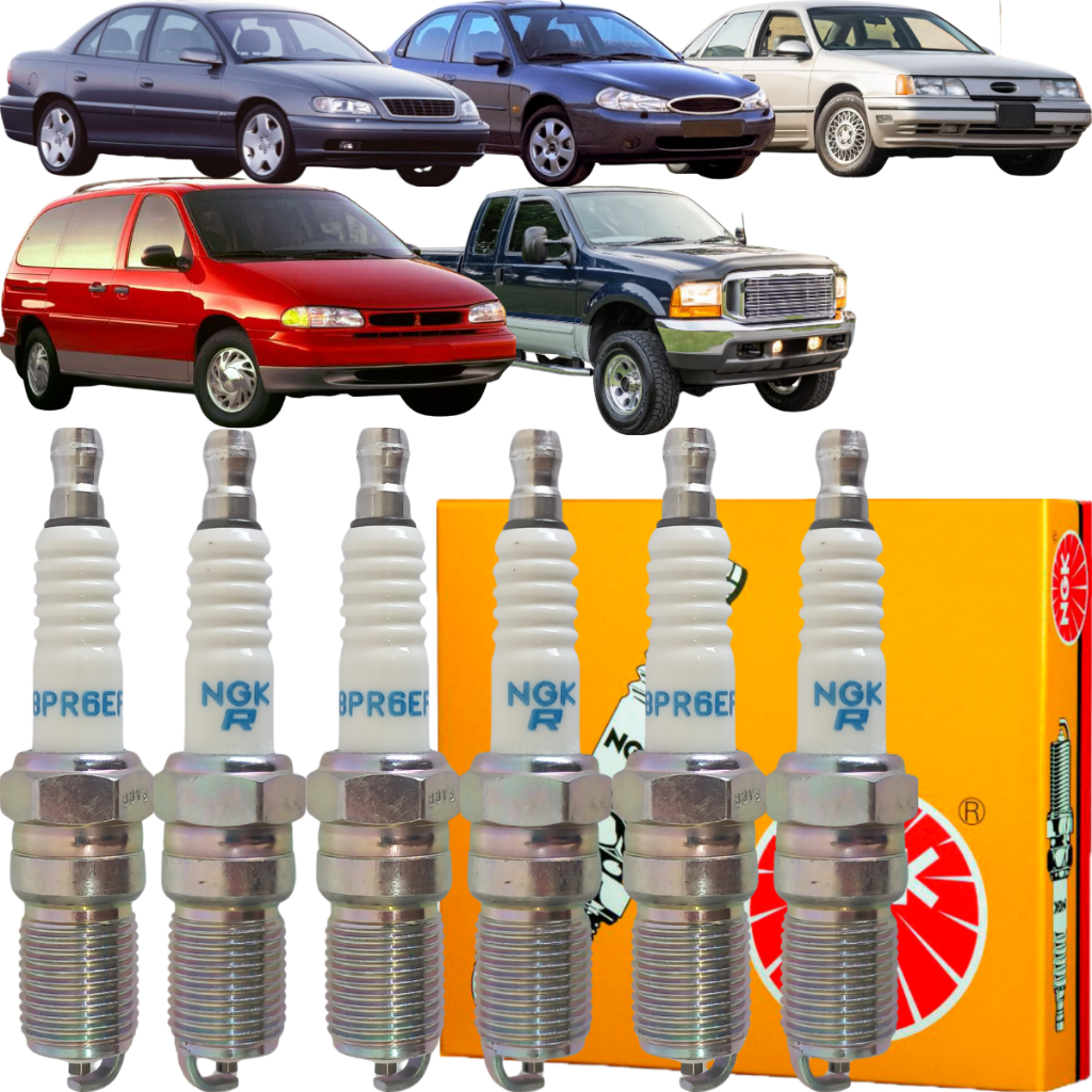 Jogo de 6 Velas Original NGK Mondeo Taurus Windstar Omega - Spare Parts and Accessories for Vehicles