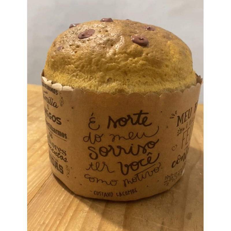 chocotone artificial panetone decorativo natal cenográfico