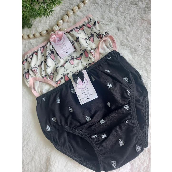 Calcinhas infantil   100% Algodão  KIT 20 Calçolinha tradicional em Oferta na Shopee