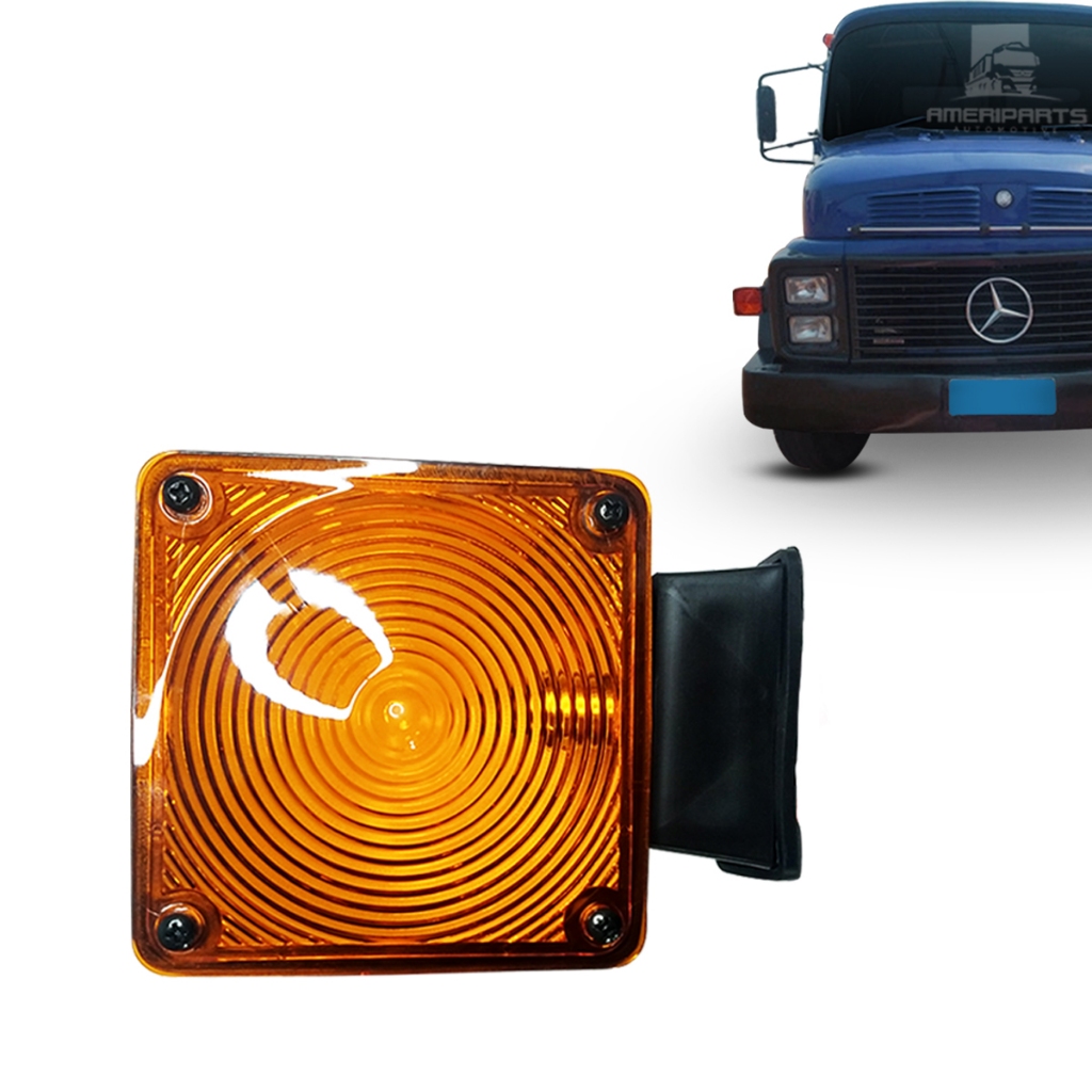 Lanterna Pisca Mb Cara Preta 1113 1313 1513 Seta Âmbar Amarelo em Oferta na Shopee