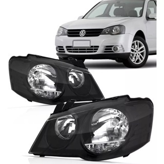 Farol Golf Máscara Negra Foco Duplo 2007 2008 2009 2010 2011 2012 2013
