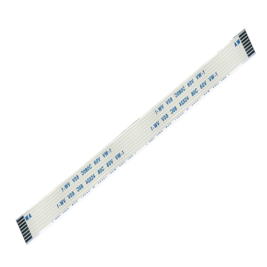 1 Cabo Flat 8 Vias X 12cm  Compatível Para Teclado Yamaha Psr S 650