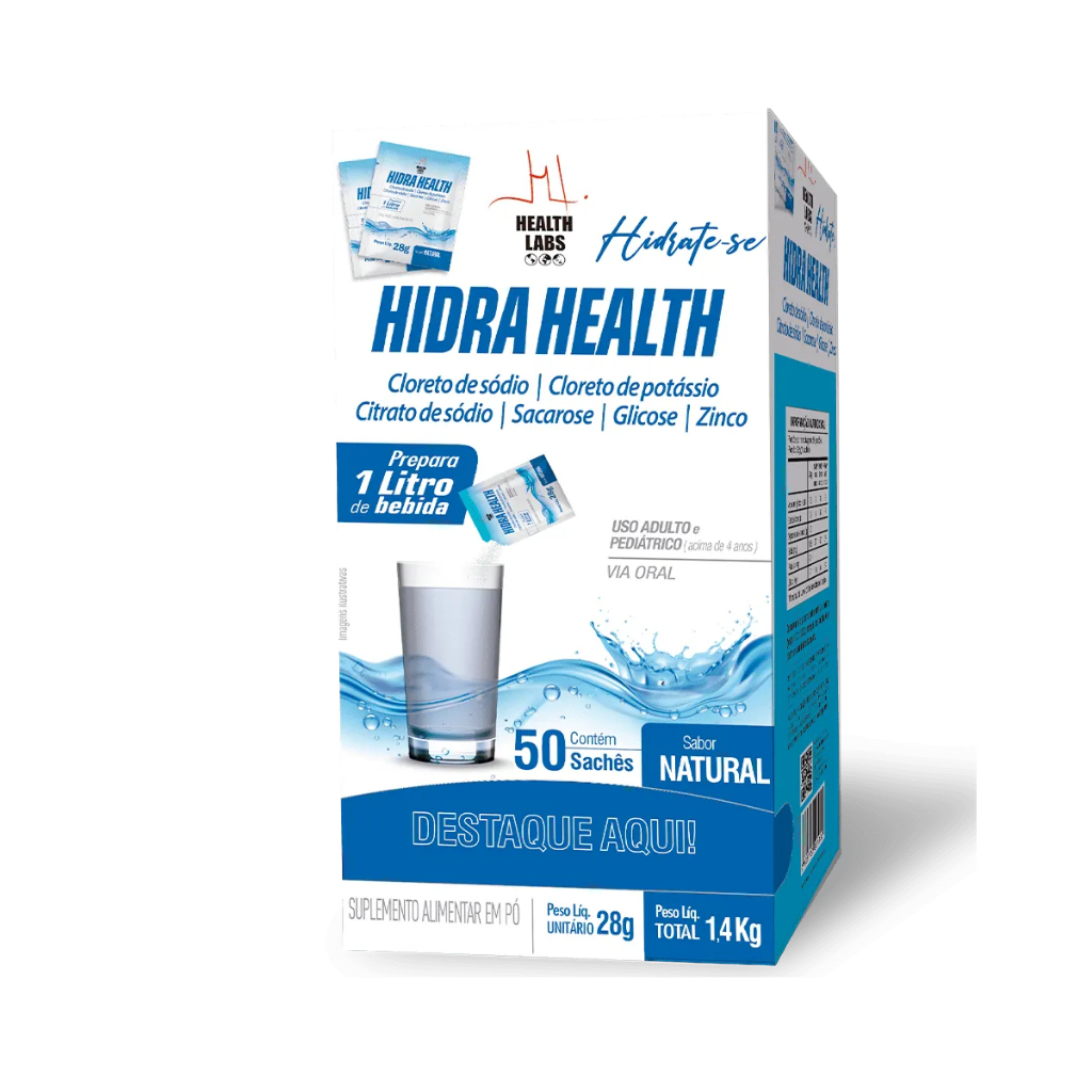Hidra Health 50 sachês 1,4 kg - Health Labs