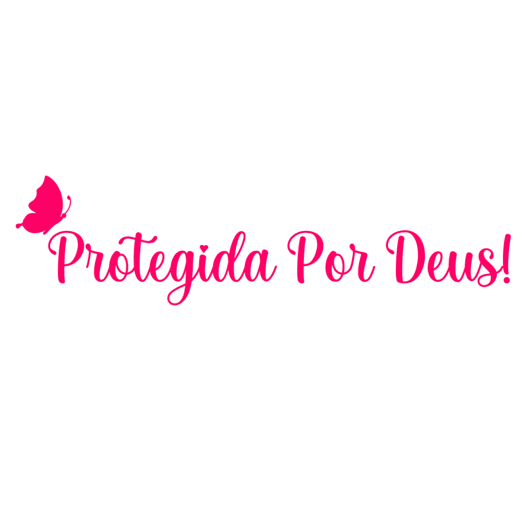 Adesivo Frase Protegida por Deus 30 x 3,5CM rosa coroa borboleta em Oferta na Shopee