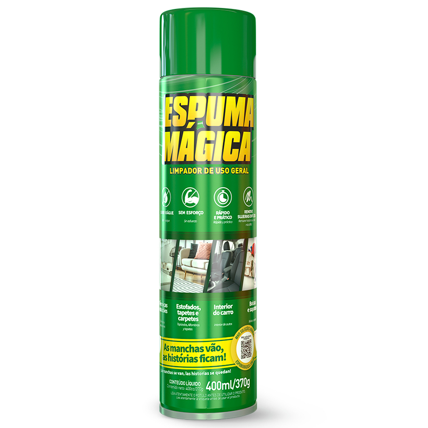 Espuma Mágica 400ml Limpador de Uso Geral Proauto Spray em Oferta na Shopee