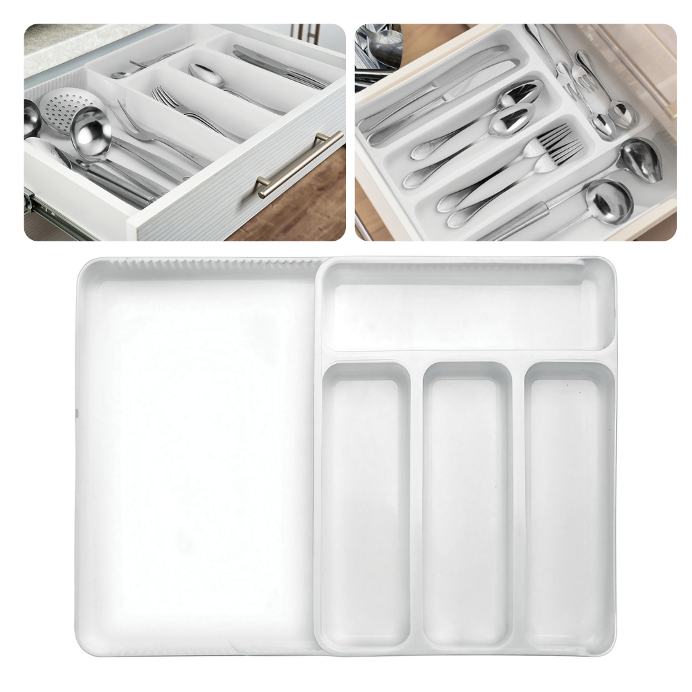 Organizador De Gaveta Porta Talher Arthi Extensível Divisor 33,5cm x 25,5cm Utensílios de Cozinha em Oferta na Shopee