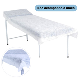 Kit 12UN Lençol Descartável Maca S/ Elástico 2,00x0,90 em Oferta na Shopee