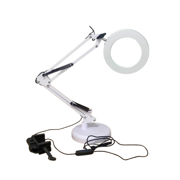 Luminária Led Lupa 8x Ring Light de Mesa Articulável WJ 786
