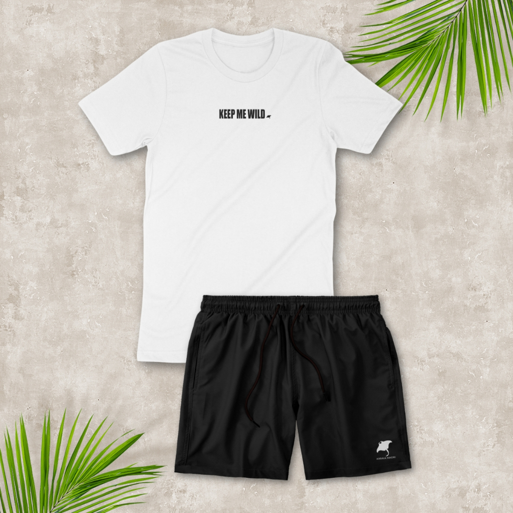 Conjunto Masculino Camiseta 100% Algodão e Short Masculino Academia Verão Casual