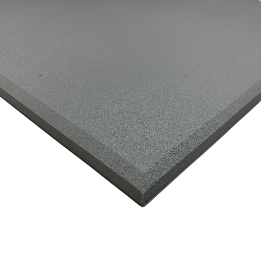 Kit 4 Espumas Melamina Lisa Cor Cinza Elefante 62,5 x 62,5 x 5 cm Densidade 11 kg/m³ para Isolamento Acústico