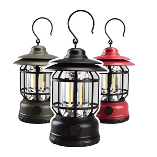 Lampião LED Recarregável Retrô Portátil Luminária Camping Pesca Acampamento Emergências com Regulagem de Intensidade em Oferta na Shopee