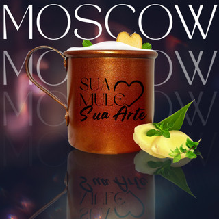 Caneca Copo Moscow Mule personalizada - c/ 35 ARTE PRETA 1 OU 2 LADOS em Oferta na Shopee