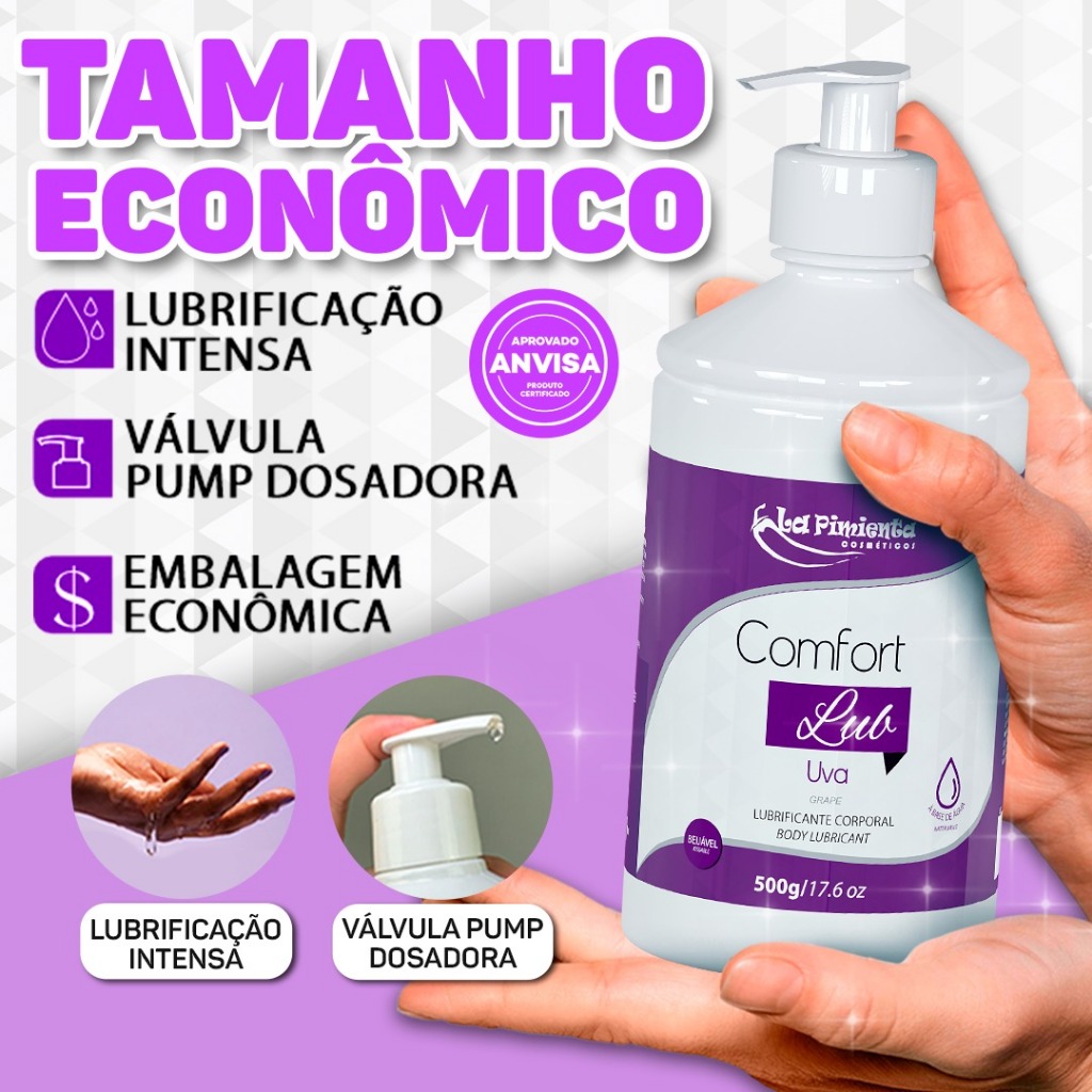 GEL COMFORT LUB PROTEJA A PELE DA SECURA COM DESLIZE POTENTE E TOQUE SUAVE
