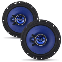 Kit Com 2 Alto Falante 6 Polegadas Hurricane Triaxial Triak 100W Som Forte Automotivo