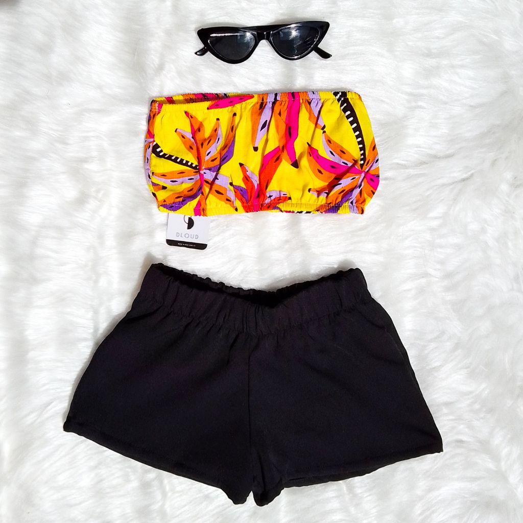 Conjunto Feminino Blogueirinha infanto-juvenil menina blusa e short feminino
