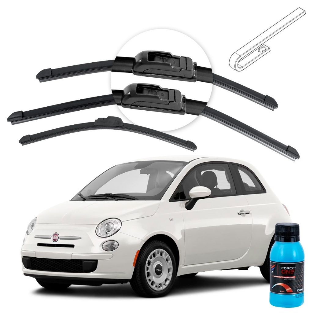 Palheta Limpador de Parabrisa Fiat 500 ano 12 a 15 Universal Dianteiro e Traseiro em Oferta na Shopee