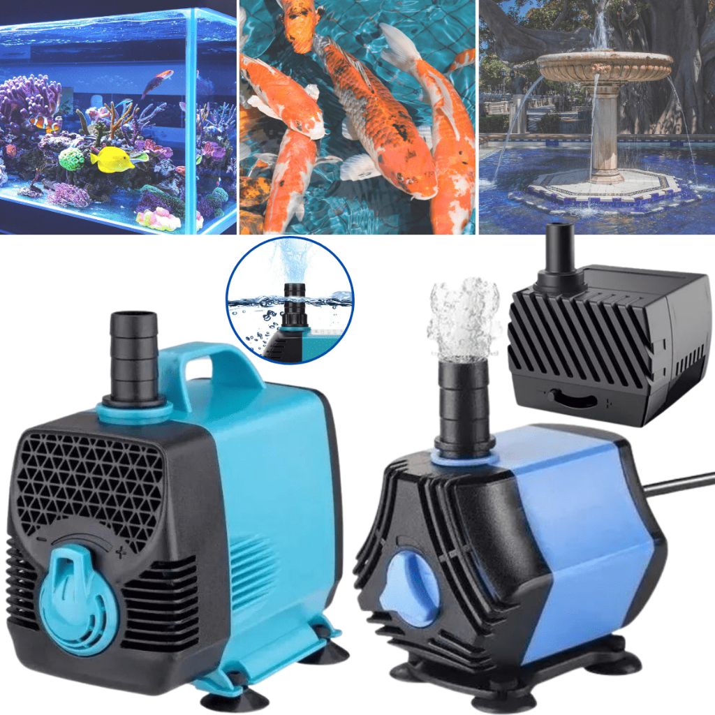 BOMBA SUBMERSA ATÉ 3000 LITROS PARA AQUARIOS FONTES LAGOS RECALQUE AQUATANK AT-3000 - 200 E MJ-1000 em Oferta na Shopee