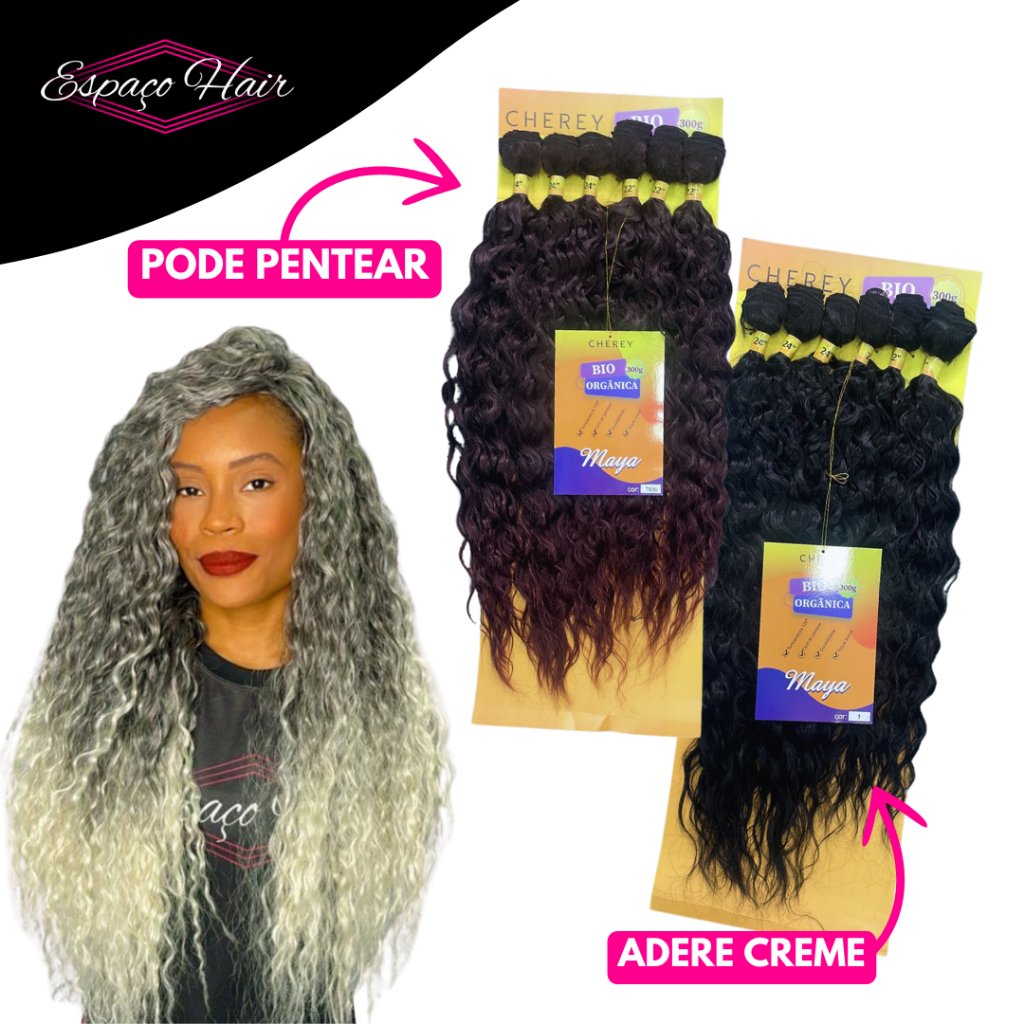 CABELO CACHEADO MAYA - CHEREY -BIO ORGÂNICO