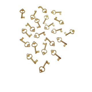 Miçangas Chaves 25mm Dourada e Prata 10 e 50 Peças em Oferta na Shopee