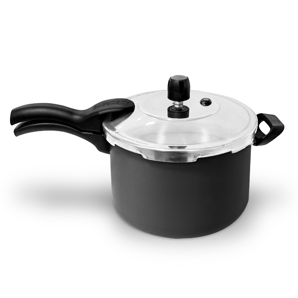 Panela De Pressão 4,5 Litros Antiaderente Teflon Com Tampa Externa Cinza MUITO BARATO