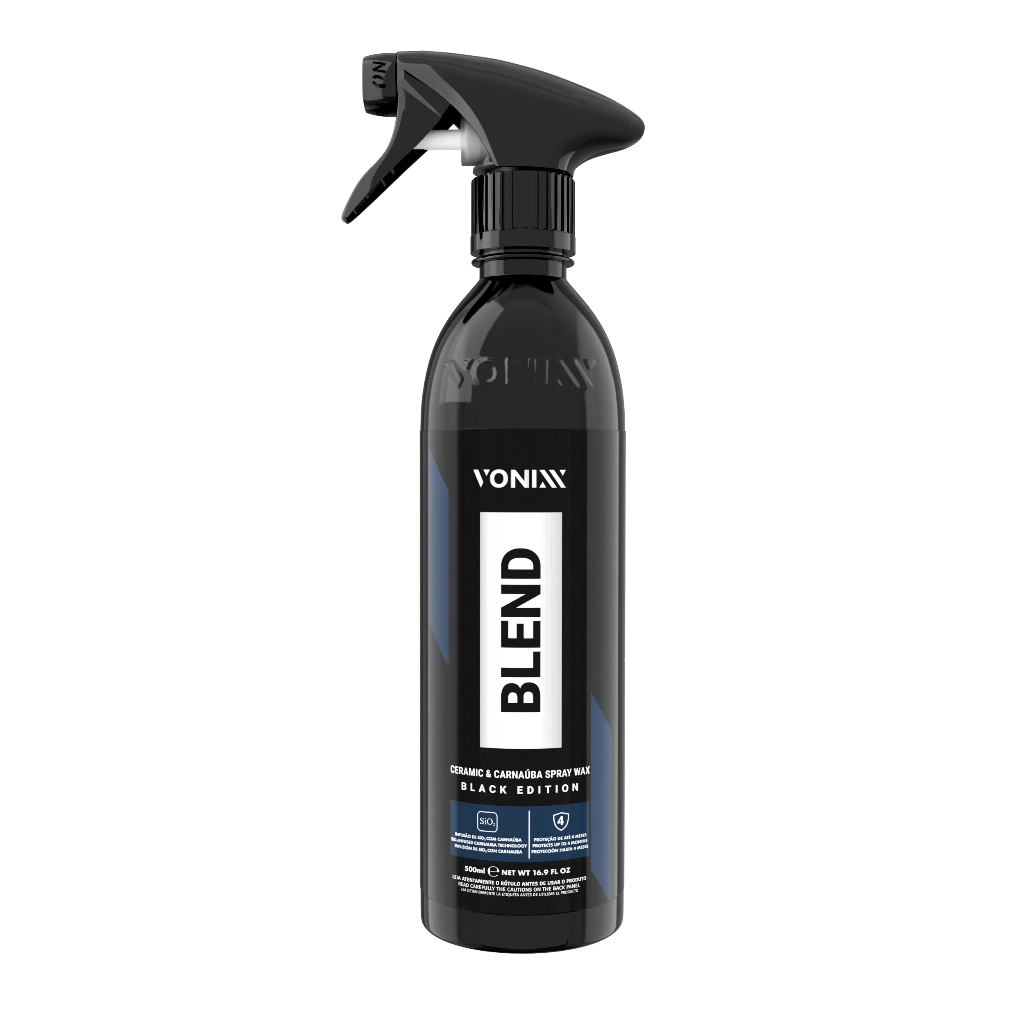 Cera Liquida Blend Blend Black Edition Spray Wax 500ml Proteção Brilho Hidrorrepelência Vonixx