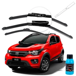 Palheta Limpador de Parabrisa Fiat Mobi ano 19 a 2024 Dianteiro e Traseiro