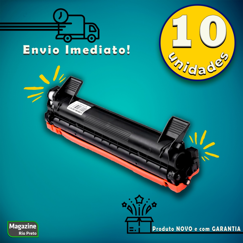 Kit 10 Toner Compatível TN1060 1060 | DCP1602 DCP1512 DCP1617NW HL1112 HL1202 HL1212W em Oferta na Shopee