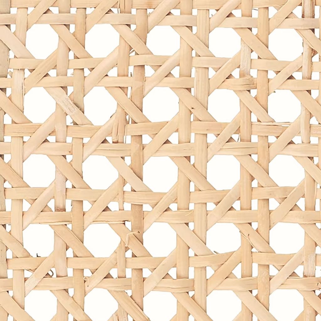 Palhinha Indiana Rattan Sextavada Tela Natural Palha da Índia Artesanal Decoração Boho Cadeira