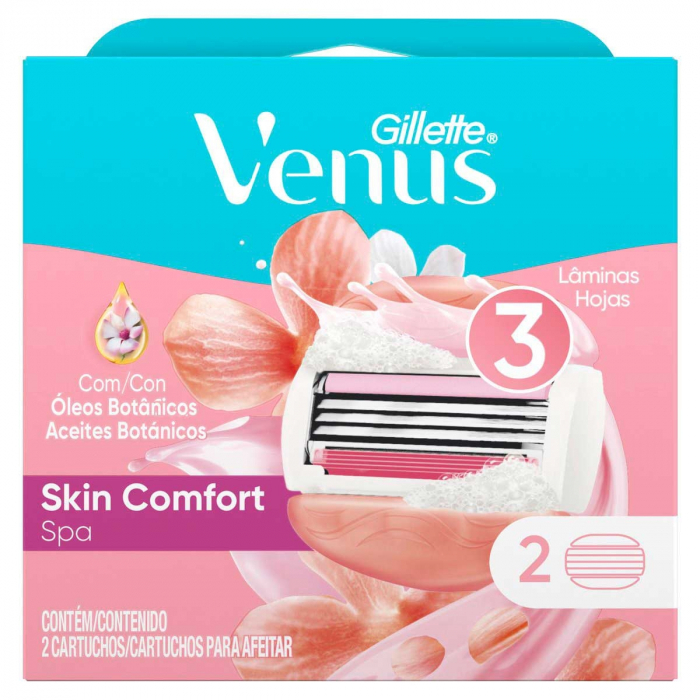 Carga para Aparelho Gillette Spa Venus 2 unid Refil depilatório