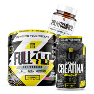 Full Tilt Pré-treino - 150g + Atlas Creatina 60 caps + Polivitamínico 30 caps em Oferta na Shopee