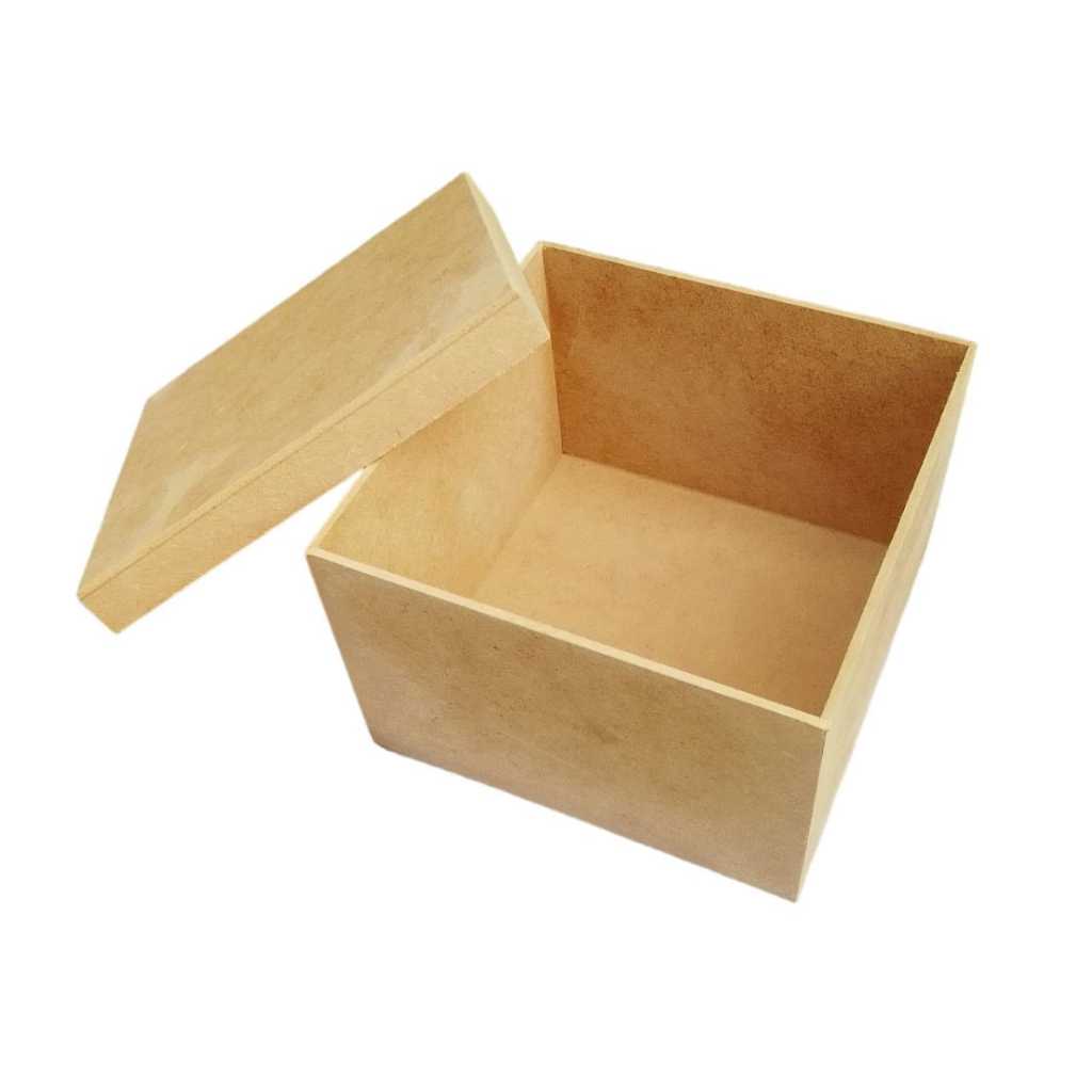 10 Caixas em MDF 15x15x10 cm Caixinhas Madrinha Padrinho Noivas Casamento Lembrancinhas MDF em Oferta na Shopee