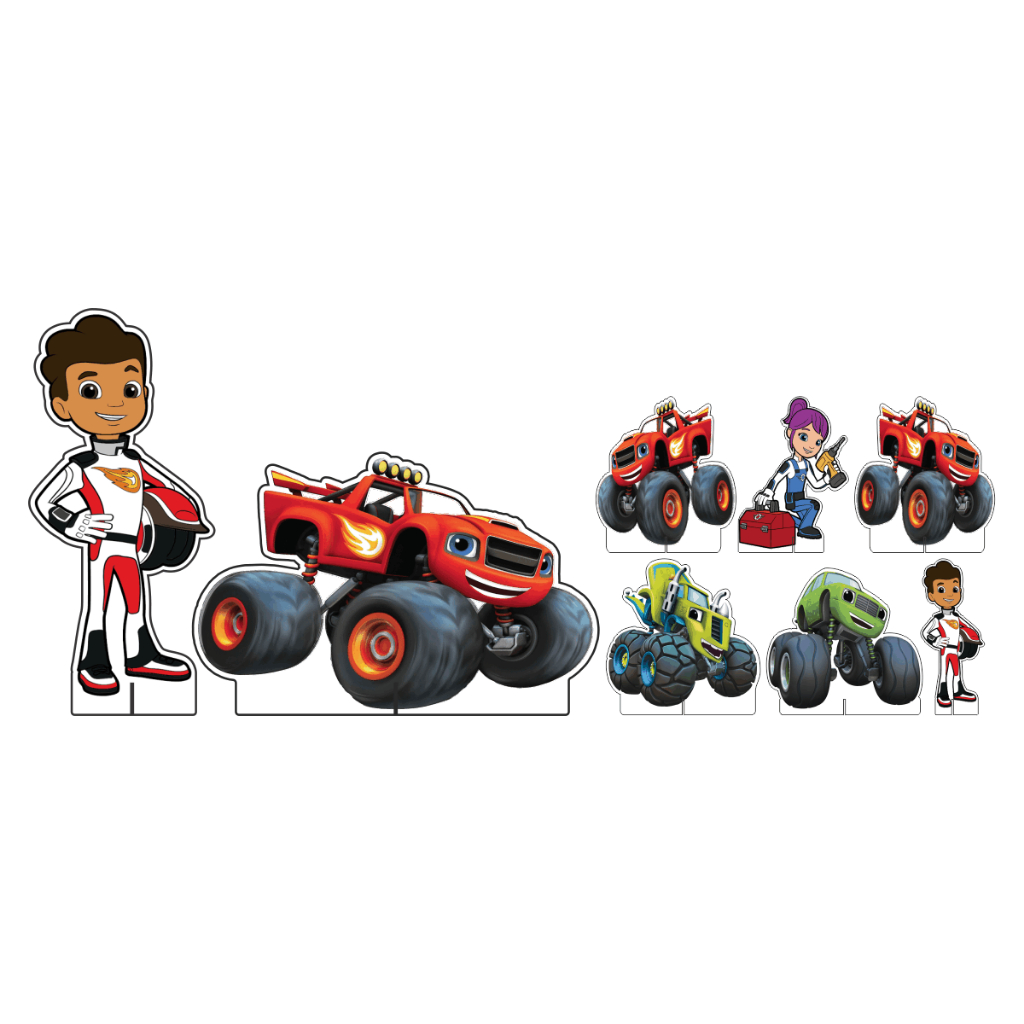 Kit Display Chão + Mesa Festa Infantil Blaze Monster Machine DK