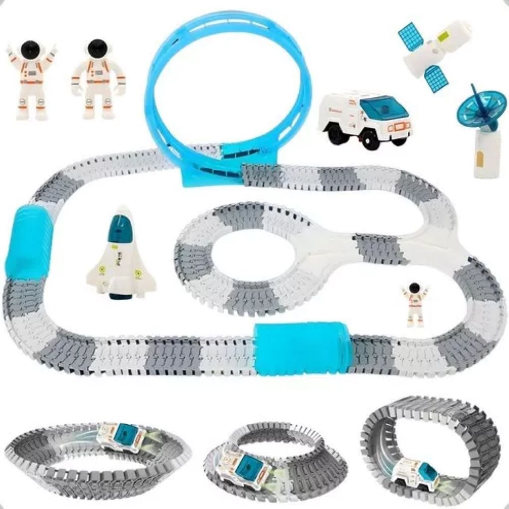 Pista De Corrida Astronauta Trilha Maluca Looping 221pçs