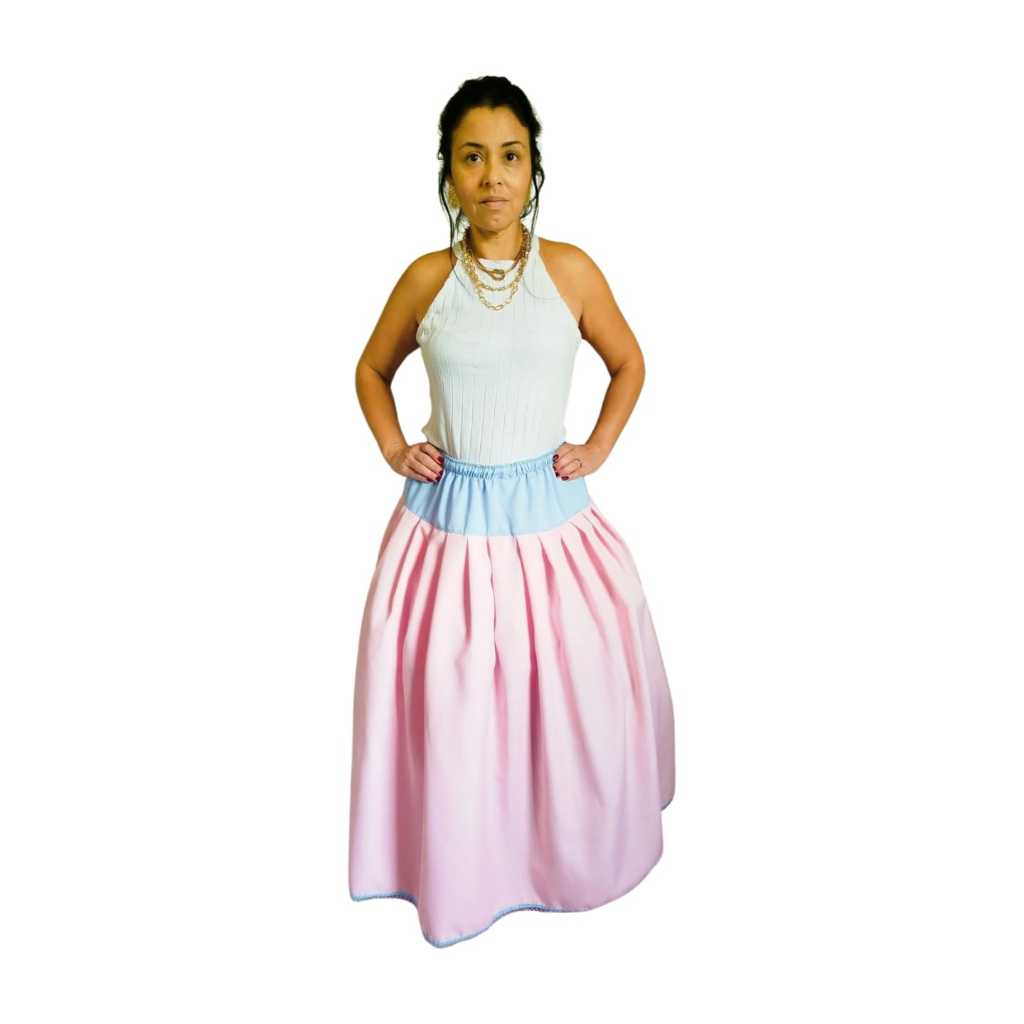 Saia de ere umbanda candomblé roupa de umbanda 3 metros de roda.