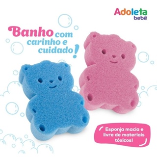 Esponja Infantil Urso Adoleta Bebê - Unidade em Oferta na Shopee
