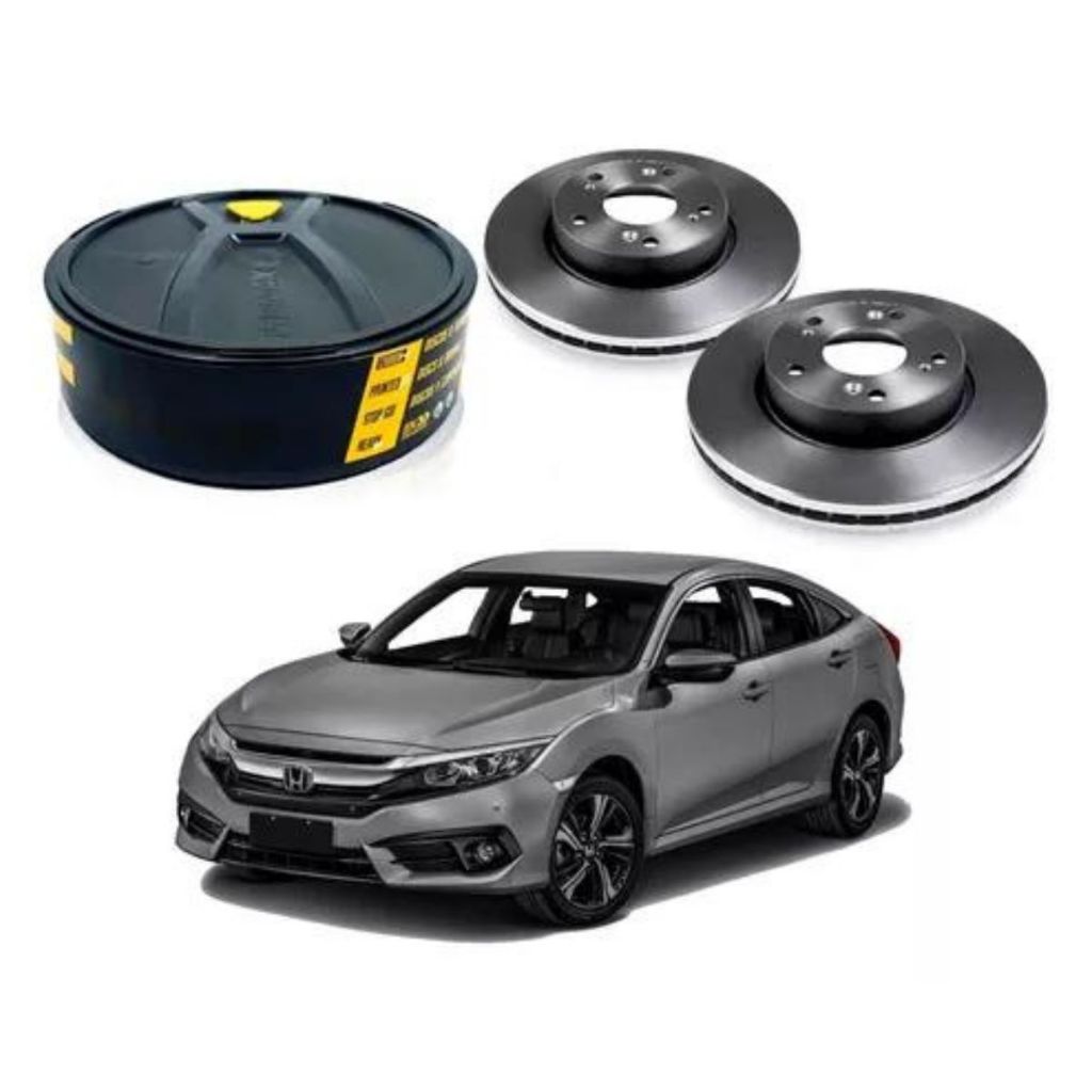 Par Disco Freio Dianteiro Ventilado Civic HR-V 1.5 1.8 2.0 16v - Spare Parts and Accessories for Vehicles