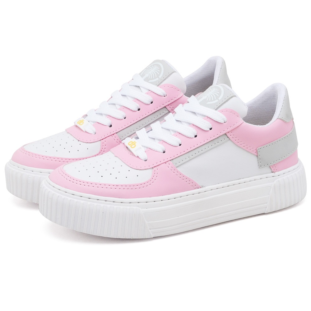 Tenis Sneaker Dubuy Feminino Detalhes Rosa Sun 029FG em Oferta na Shopee