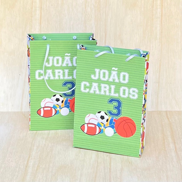 Sacolinhas Personalizadas Fazemos Qualquer Tema Festa Enviamos Montadas Lembrancinha Aniversario Bolas Esportivas