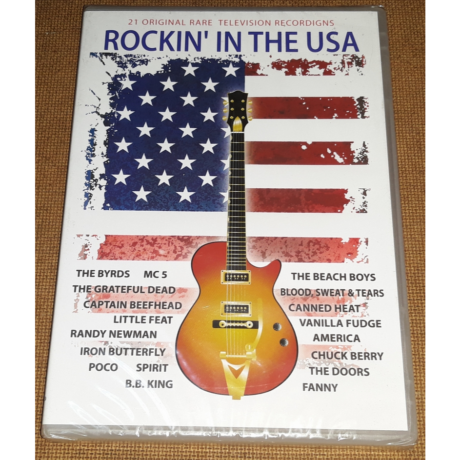 Rockin' In The USA - DVD Lacrado com Spirit Fanny MC5 Vanilla Fudge James Gang America  Poco Grateful Dead Beach Boys B.B. King