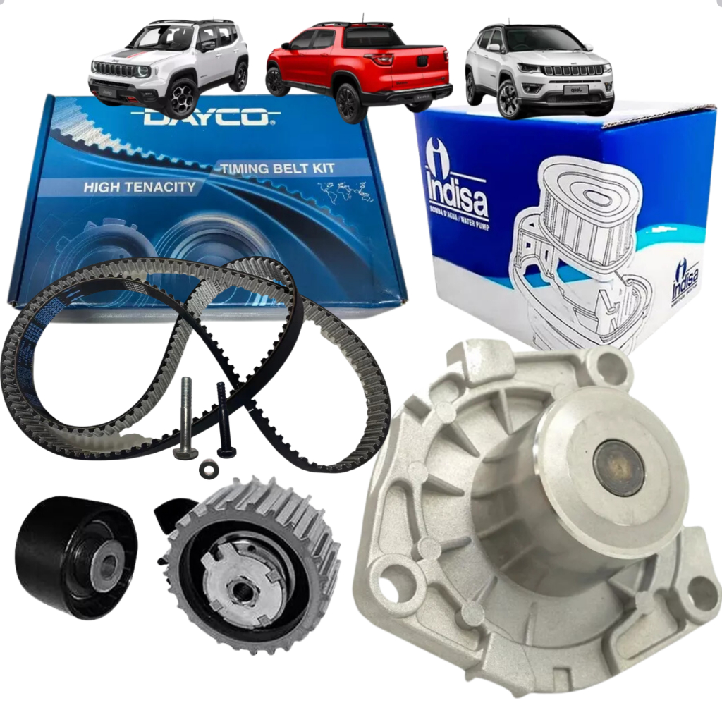 Kit Correia Comando + Bomba Agua Fiat Toro 2.0 2016 A 2022 em Oferta na Shopee