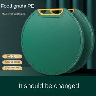 Tábua De Corte Verde Antibacteriana À Prova De Mofo Com Suporte Em Pé Para Cozinha