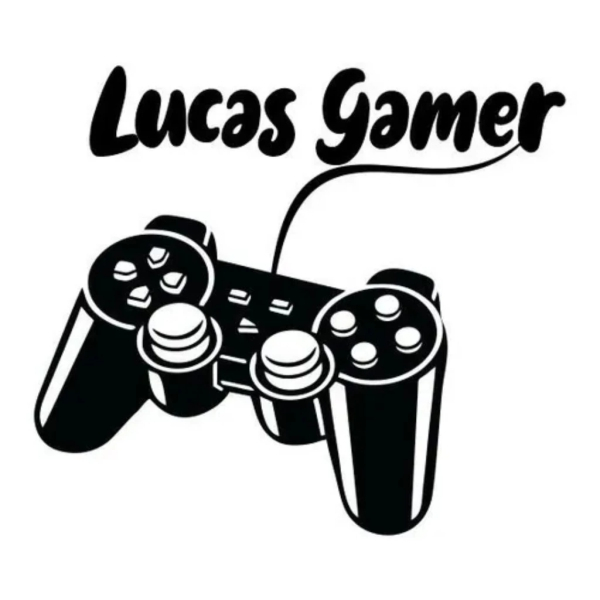 Adesivo Gamer Games Controle Play + Nome Parede Jogos