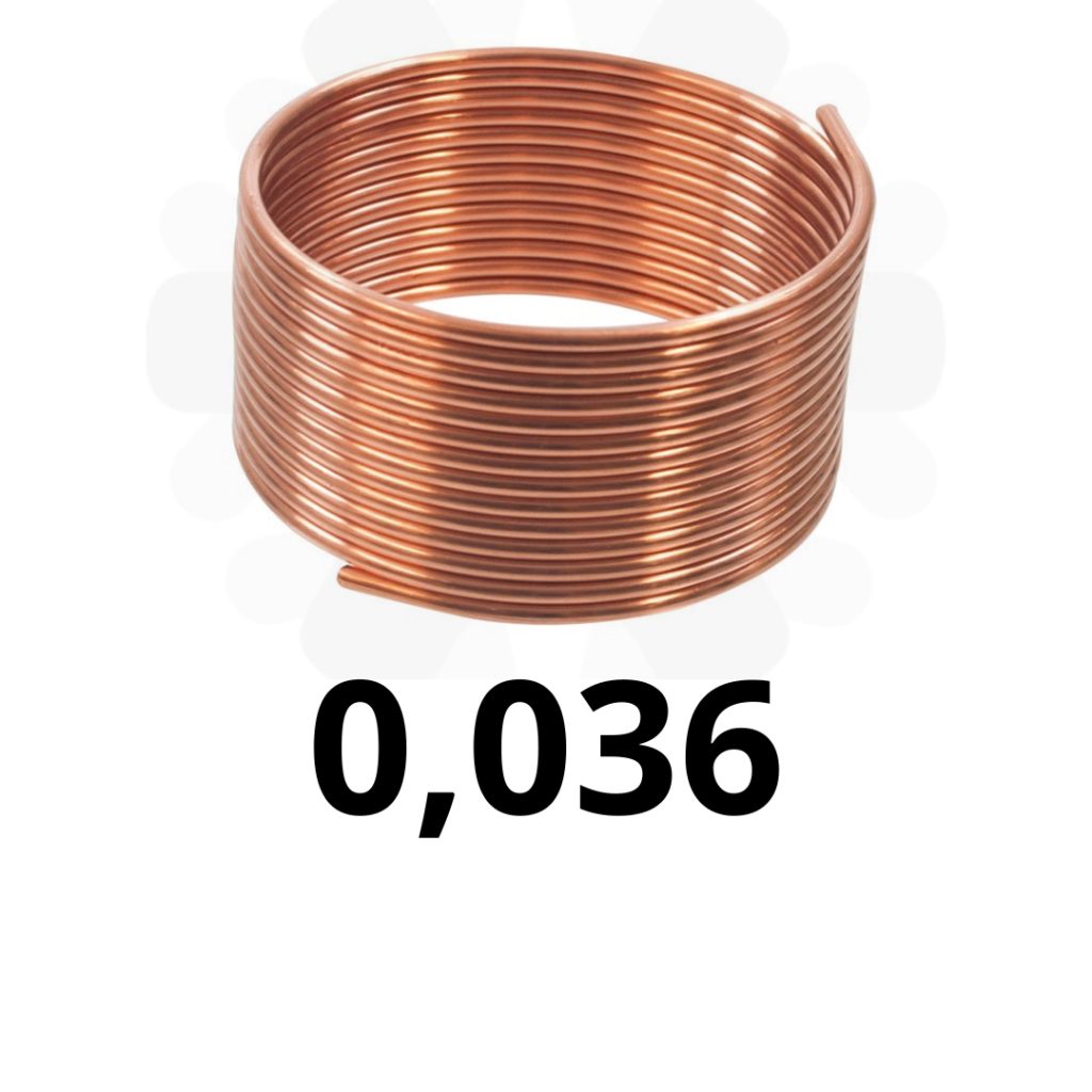 TUBO CAPILAR 0,036 POLEGADAS COBRE PARA REFRIGERAÇÃO - 3MTS