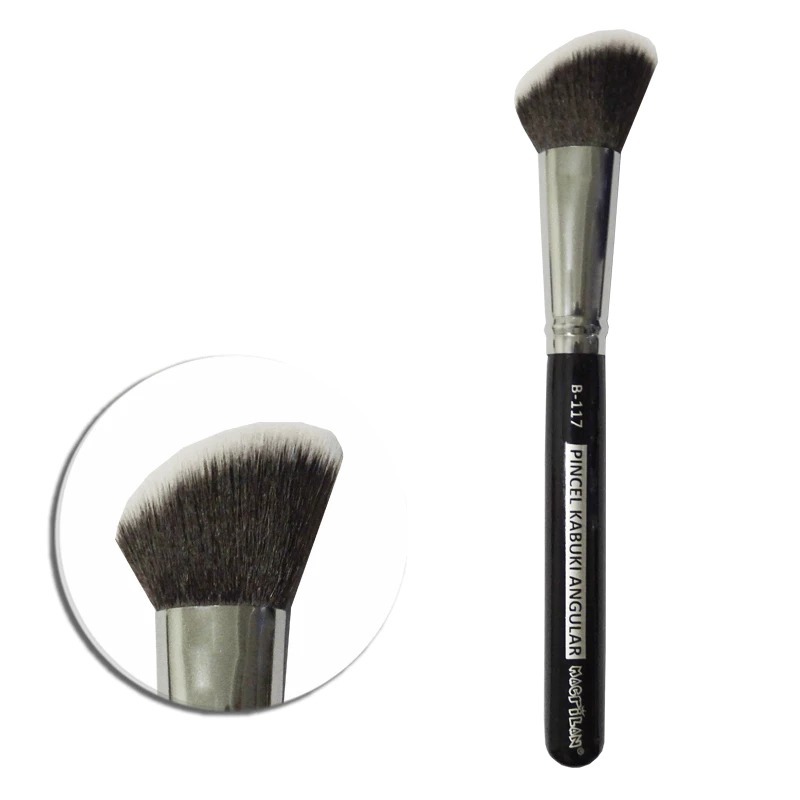 Pincel Profissional Kabuki angular Linha B - Macrilan - B117 OU W117