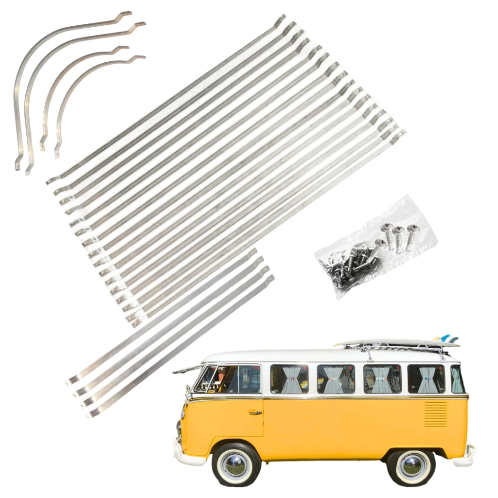 Kit Hastes de cortina Kombi Corujinha e Clipper VW + Parafusos em Oferta na Shopee