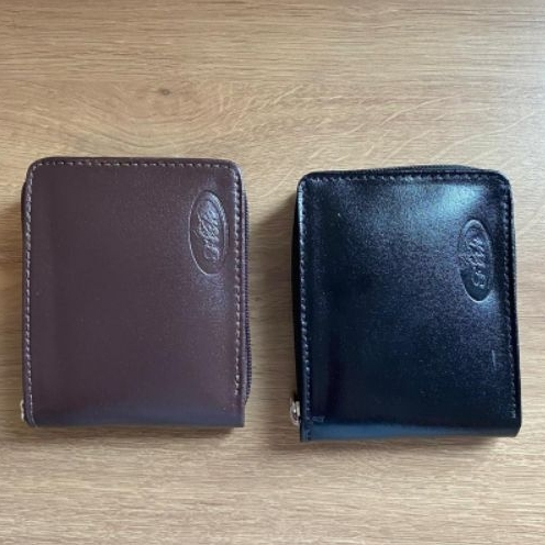 Carteira Masculina Zíper Couro Legítimo Exclusiva Cartões Cédulas Cnh Moeda.