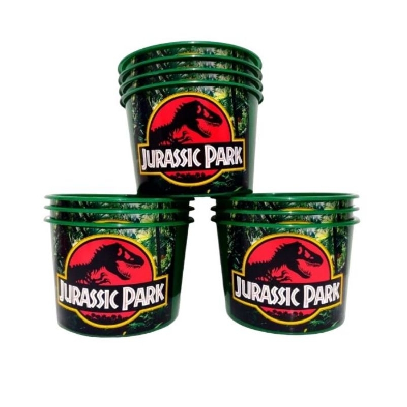 10 baldinho de pipoca personalizado Jurassic park dinossauros( lembrancinha aniversário)