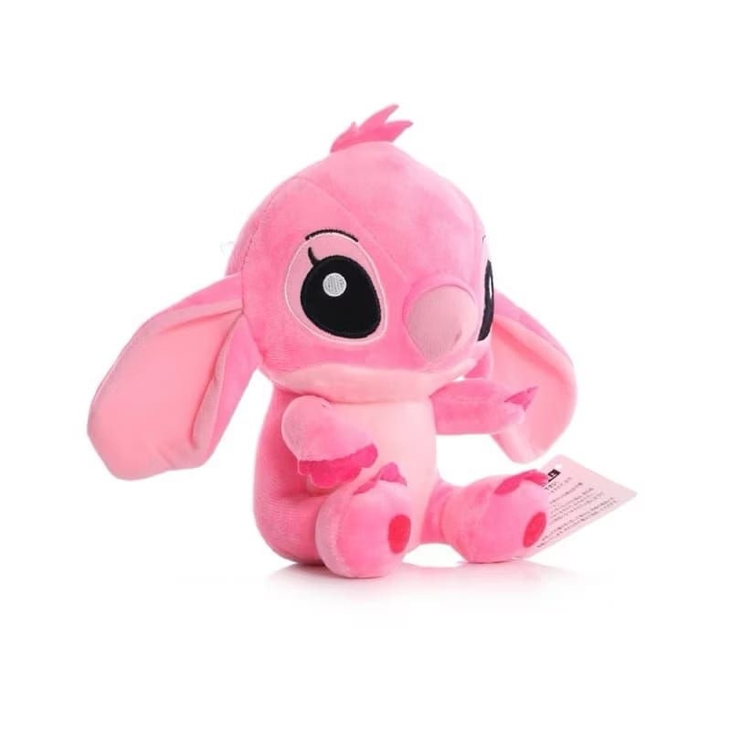 Lilo Stitch de pelúcia rosa 16 cm rosa