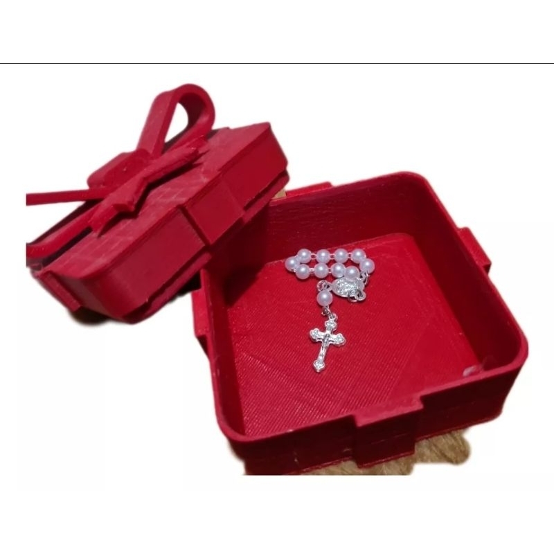 20 lembrancinhas primeira comunhão crisma batismo mini terço caixinha plástica 5cm