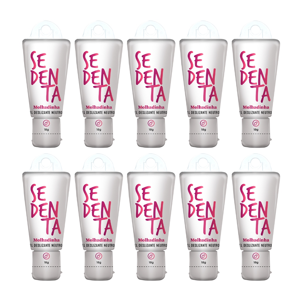 Kit Sedenta Molhada 18g Neutro Sexyshop Comestível a Base de Água Lubrificação Natural Pepper Blend
